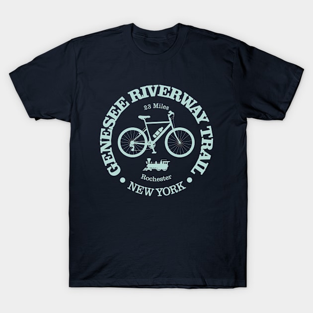 Genesee Riverway Trail (cycling) T-Shirt by grayrider